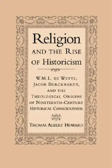 Cover of Religion and the Rise of Historicism