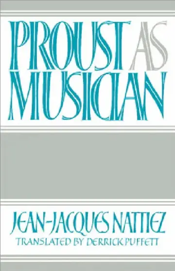 Cover of Proust as Musician