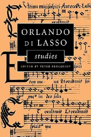 Cover of Orlando Di Lasso Studies