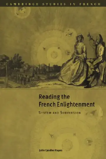 Cover of Reading the French Enlightenment