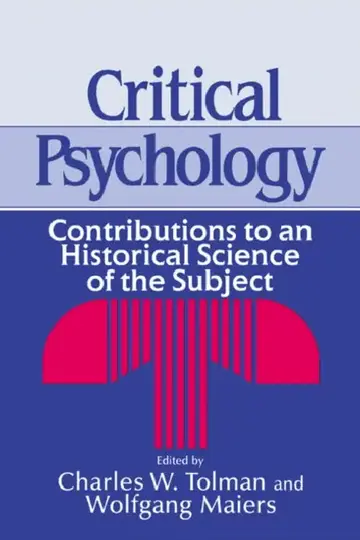 Cover of Critical Psychology