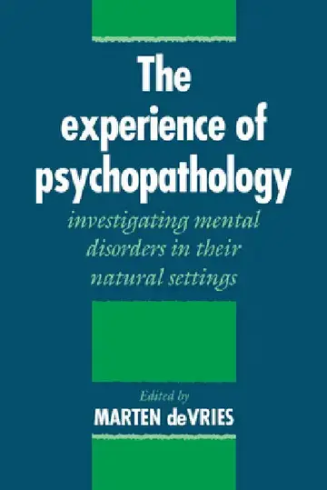 Cover of The Experience of Psychopathology