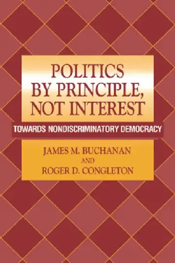 Cover of Politics by Principle, Not Interest