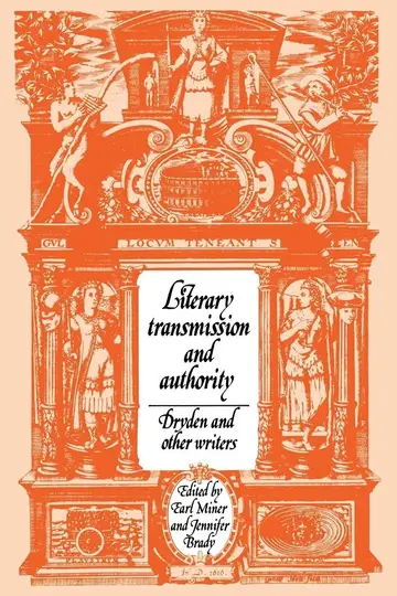 Cover of Literary Transmission and Authority