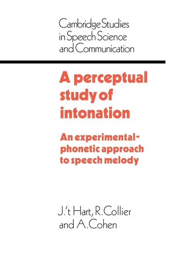 Cover of A Perceptual Study of Intonation