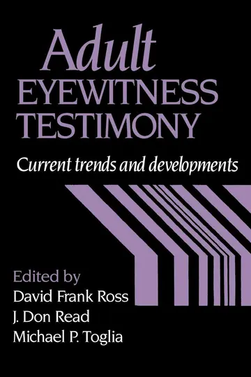 Cover of Adult Eyewitness Testimony