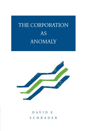 Cover of The Corporation as Anomaly