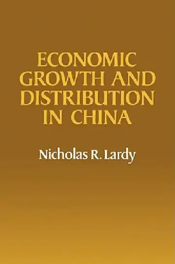 Cover of Economic Growth and Distribution in China