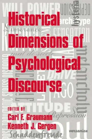 Cover of Historical Dimensions of Psychological Discourse