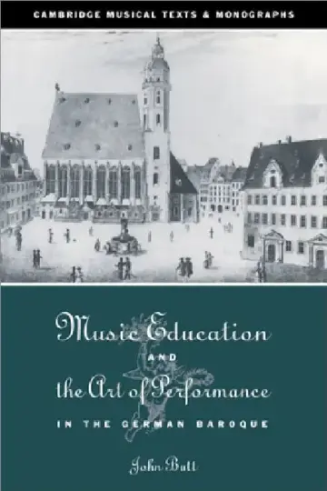 Cover of Music Education and the Art of Performance in the German Baroque