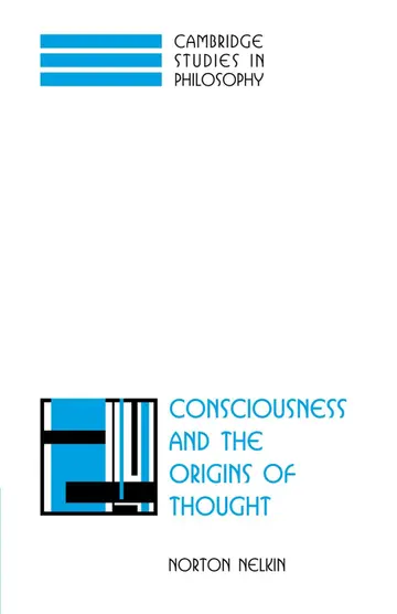 Cover of Consciousness and the Origins of Thought