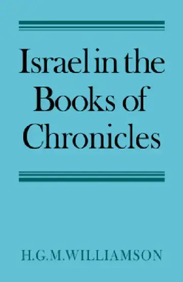 Cover of Israel in the Books of Chronicles