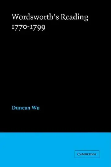 Cover of Wordsworth's Reading 1770 1799