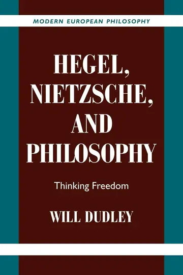 Cover of Hegel, Nietzsche, and Philosophy