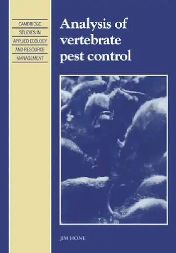 Cover of Analysis of Vertebrate Pest Control