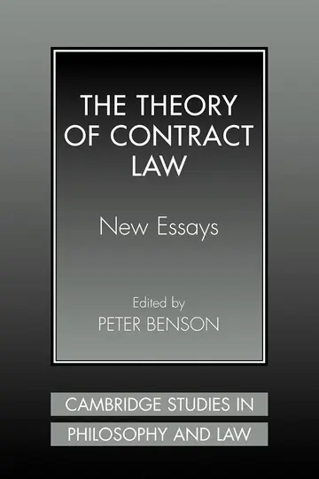 Cover of The Theory of Contract Law