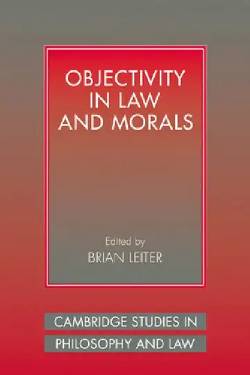 Cover of Objectivity in Law and Morals