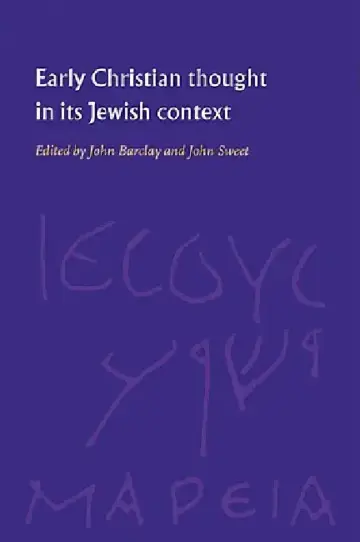 Cover of Early Christian Thought in Its Jewish Context