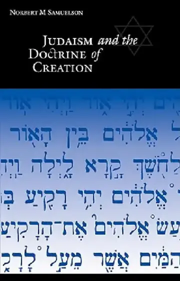 Cover of Judaism and the Doctrine of Creation