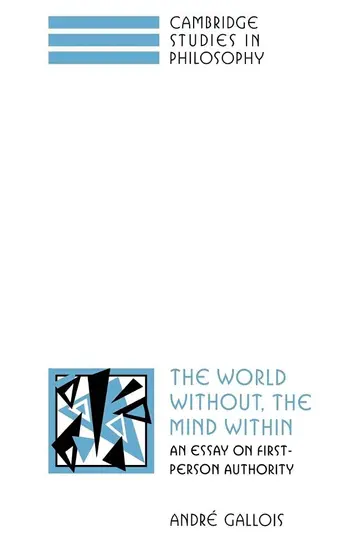 Cover of The World Without, the Mind Within