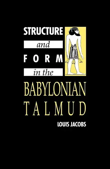 Cover of Structure and Form in the Babylonian Talmud