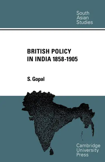 Cover of British Policy in India 1858-1905