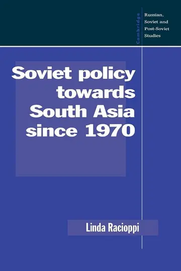 Cover of Soviet Policy towards South Asia since 1970