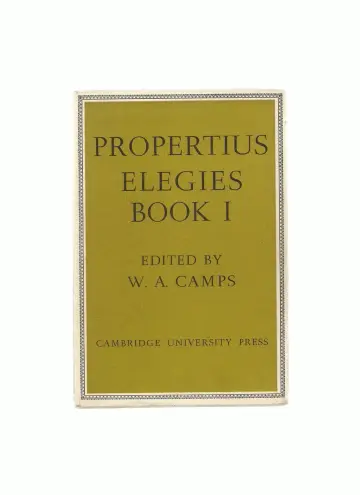 Cover of Propertius