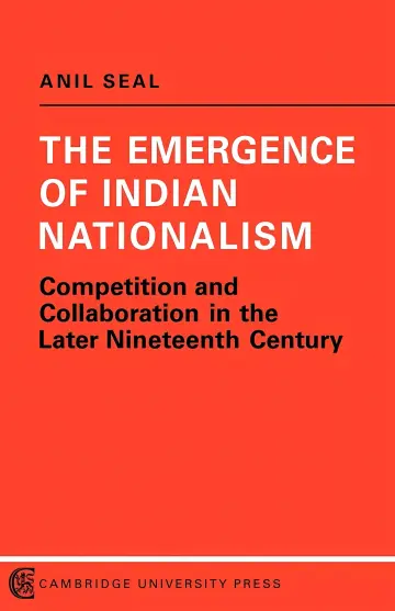 Cover of The Emergence of Indian Nationalism