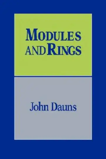 Cover of Modules and Rings