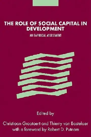Cover of The Role of Social Capital in Development