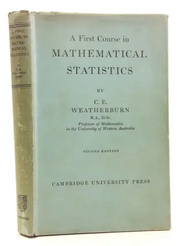 Cover of A First Course Mathematical Statistics