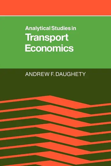 Cover of Analytical Studies in Transport Economics