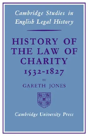 Cover of History of the Law of Charity, 1532-1827