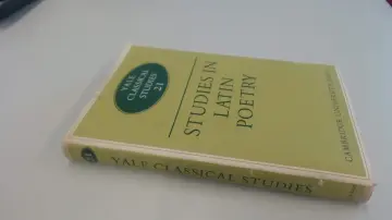 Cover of Studies in Latin Poetry