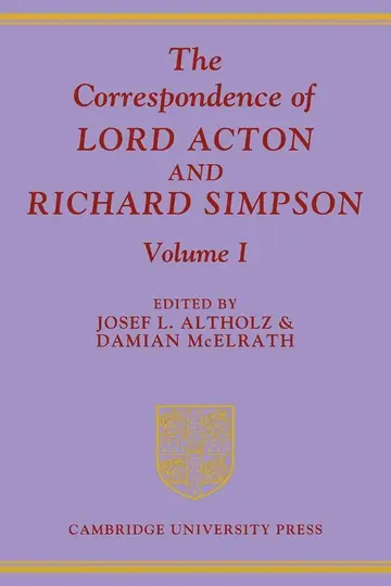 Cover of The Correspondence of Lord Acton and Richard Simpson