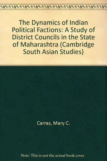 Cover of The Dynamics of Indian Political Factions