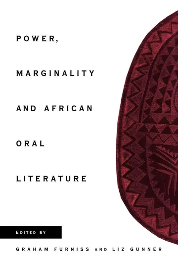 Cover of Power, Marginality and African Oral Literature