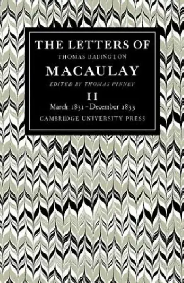 Cover of The Letters of Thomas Babington Macaulay
