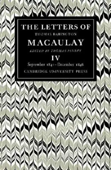 Cover of The Letters of Thomas Babington Macaulay