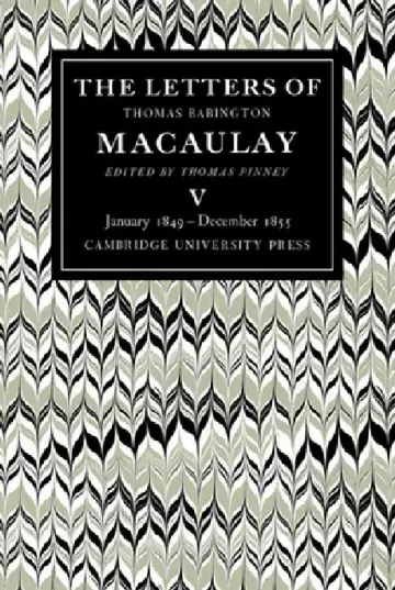 Cover of The Letters of Thomas Babington Macaulay