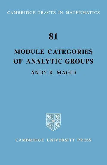 Cover of Module Categories of Analytic Groups