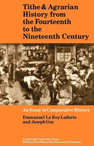 Cover of Tithe and Agrarian History from the Fourteenth to the Nineteenth Century