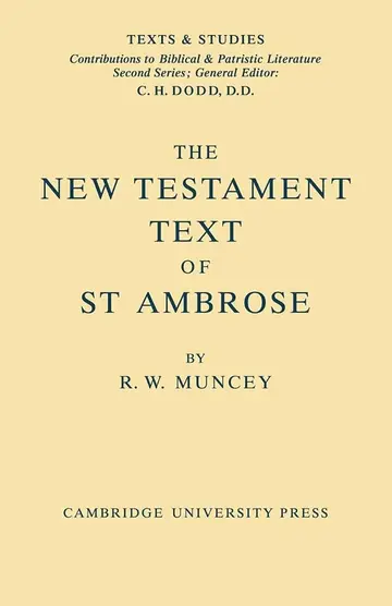 Cover of The New Testament Text of Saint Ambrose