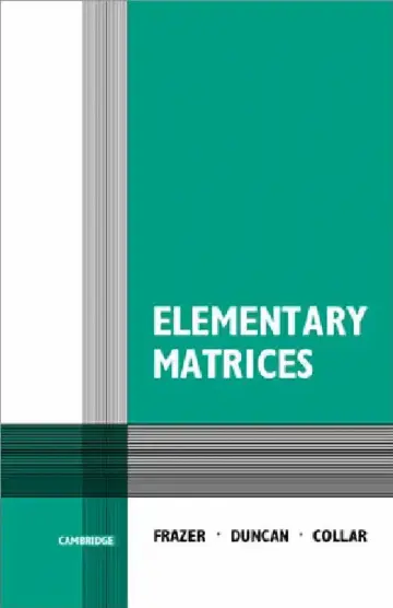 Cover of Elementary Matrices