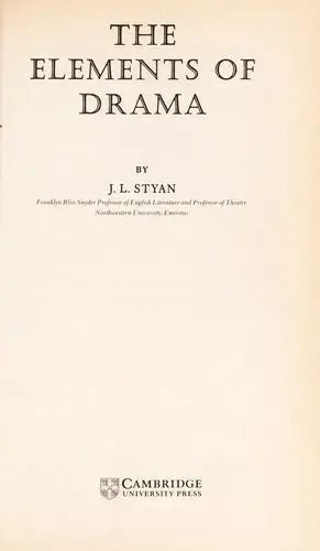Cover of The Elements of Drama