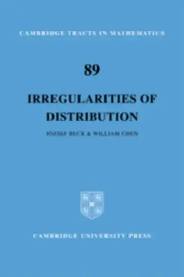 Cover of Irregularities of Distribution