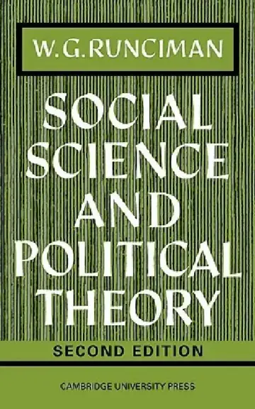 Cover of Social Science and Political Theory