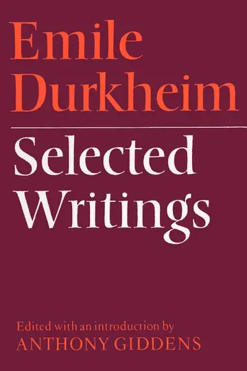 Cover of Emile Durkheim