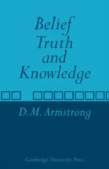 Cover of Belief, Truth and Knowledge